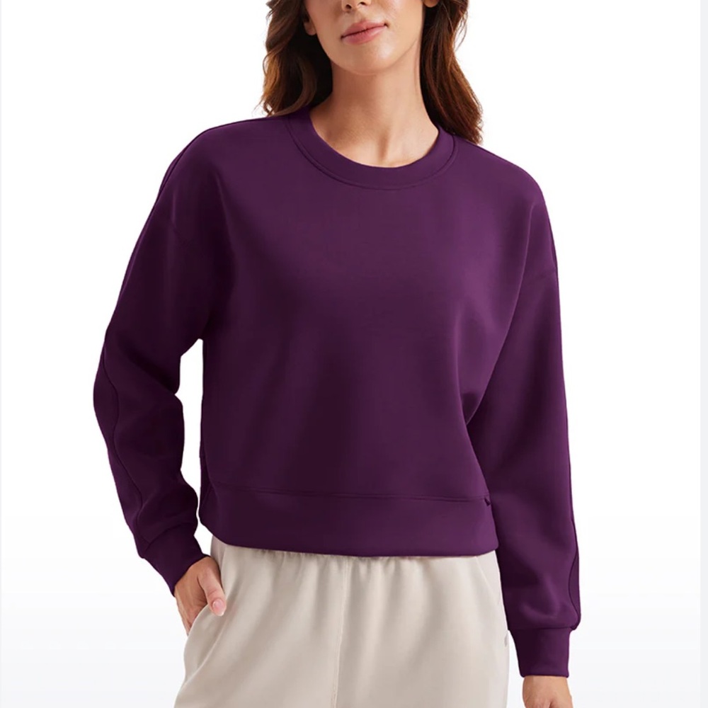 NWT CRZ Yoga SoftAura Pullover Crewneck Sweatshirt Sold Out